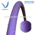 Purple Full Color Less Rolling Resistance Bicycle Tire